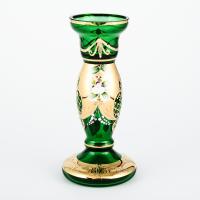 Ваза для цветов Bohemia Лепка зелёная 20см купить необычные на заказ