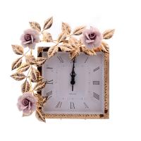 Часы настенные Rosaperla Розы 22/22см купить необычные на заказ