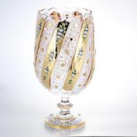 Ваза золото Bohemia Max Crystal 38 см купить необычные на заказ