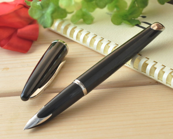 Перьевая ручка Waterman Carene, цвет: Black ST, перо: F или М чернила: blue