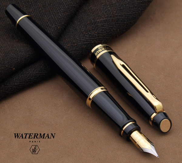 Перьевая ручка Waterman Expert 3, цвет: Black Laque GT, перо: F