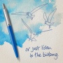 Подарочный набор: Шариковая ручка Parker Jotter Originals Blue Chrom CT и Ежедневник недатир розовый/голубой