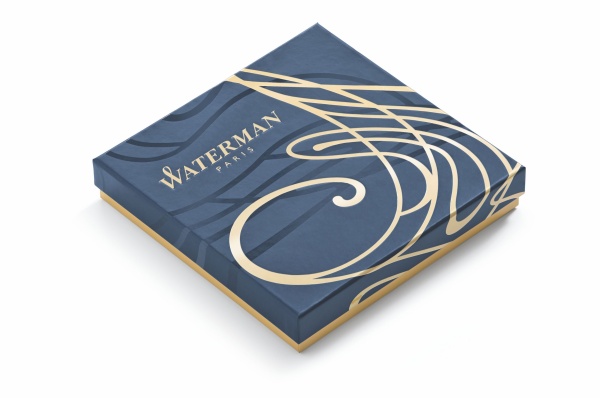 Подарочный набор: Oрганайзер и Шариковая ручка Waterman Hemisphere, цвет: GT, стержень: Mblue