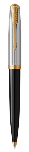 Шариковая ручка Parker 51 Premium Black GT, стержень: M, цвет чернил: black, в подарочной упаковке.