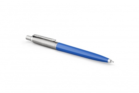Подарочный набор: Шариковая ручка Parker Jotter ORIGINALS BLUE CT, стержень: Mblue В БЛИСТЕРЕ и блокнот ярко-синего цвета