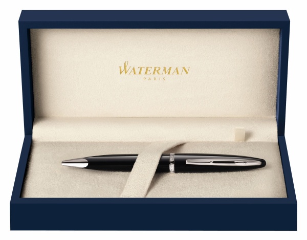 Шариковая ручка Waterman Carene, цвет: Black ST, стержень: Mblu