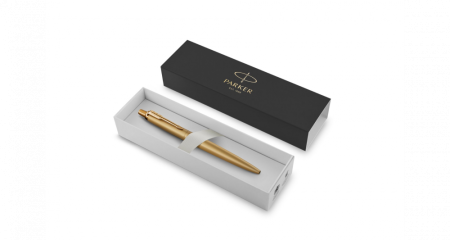Подарочный набор: Шариковая ручка Jotter XL SE20 Monochrome в подарочной упаковке, цвет: Gold, стержень Mblue и Ежедневник коричневый недатированный