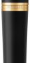 Перьевая ручка Parker Urban Core, (матовый черный лак) Muted Black GT, F309, перо: F, цвет чернил: blue, в подарочной упаковке.