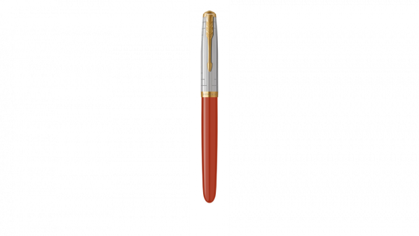 Перьевая ручка Parker 51 Premium Red GT, перо:M/F чернила:Black,Blue, в подарочной упаковке.