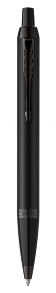 Подарочный набор Parker: черный ежедневник и черная шариковая ручка Parker IM Black Edition, цвет чернил синий