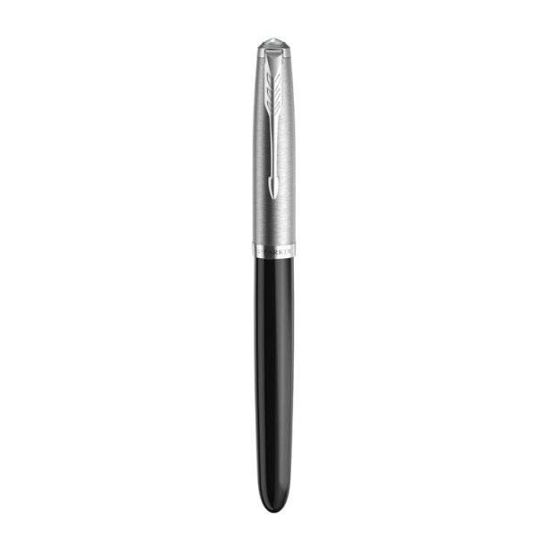 Перьевая ручка Parker 51 CORE BLACK CT, перо: F, цвет чернил: black/blue, в подарочной упаковке.
