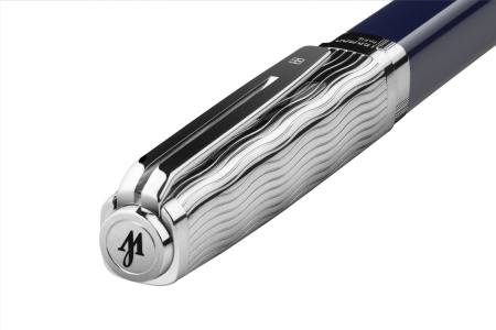Перьевая ручка Waterman "Exception SE Deluxe Blue CT" синяя, перо:M , в подарочной упаковке.