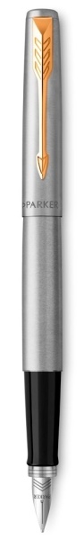Ручка перьевая Parker Jotter Stainless Steel GT, Mblue
