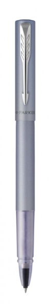 Ручка-роллер Parker Vector XL Silver Blue CT, цвет чернил black, стержень: F, в подарочной упаковке.