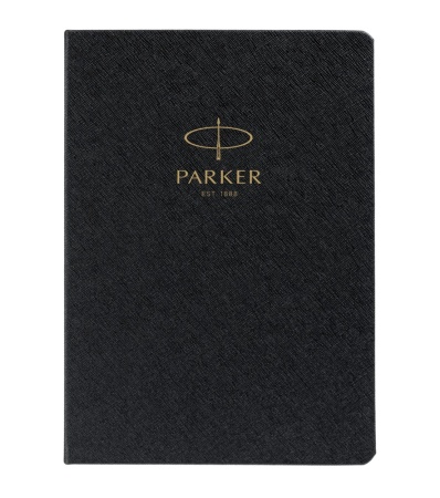 Ежедневник недатированный, черный c нанесением Logo Parker