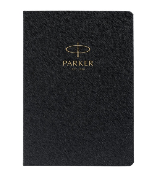 Ежедневник недатированный, черный c нанесением Logo Parker