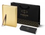 Подарочный набор: Jotter XL SE20 Monochrome в подарочной упаковке, цвет: Pink Gold, стержень Mblue и Ежедневник золотистый недатированный