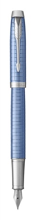 Перьевая ручка Parker IM Premium F322, Blue CT, перо: F, цвет чернил: Blue, в подарочной упаковке.