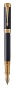Перьевая ручка Parker Duofold Prestige Centennial, Blue Chevron GT Foutain Pen Fine, перо: F, цвет чернил: black, в подарочной упаковке.
