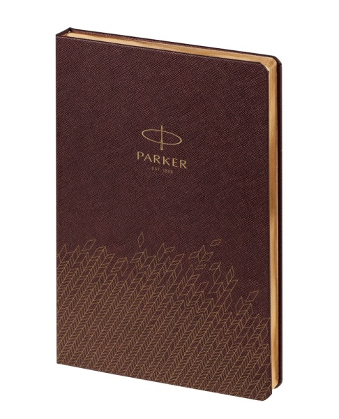 Ежедневник недатированный, коричневый c нанесением Logo Parker