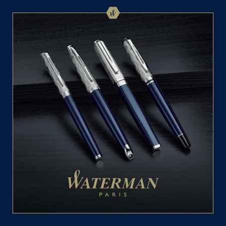 Шариковая ручка Waterman Carene22 SE deluxe Blue CT, стержень: M, цвет: Blue, в подарочной упаковке