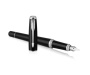 Перьевая ручка Parker Urban Core, (матовый черный лак) Muted Black CT, F309, перо: F, цвет чернил: blue, в подарочной упаковке.