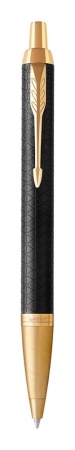 Шариковая ручка Parker IM Premium Black GT, стержень: M, цвет чернил: blue, в подарочной упаковке.