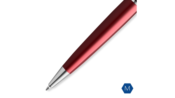 Шариковая ручка Waterman "Expert Dark Red Lacquer CT Black", стержень: M, цвет чернил: blue.