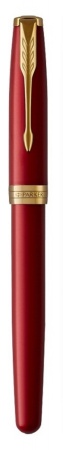 Перьевая ручка Parker Sonnet , Lacquer Intense Red GT, перо: F, цвет чернил: black, в подарочной упаковке