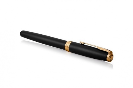 Перьевая ручка Parker Sonnet , Matte Black GT, перо: F, цвет чернил: black, в подарочной упаковке