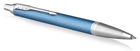 Шариковая ручка Parker IM Premium K318  Blue Grey CT, стержень: M, цвет чернил: blue, в подарочной упаковке.