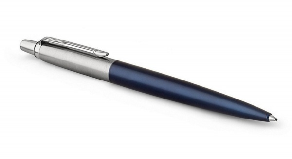 Подарочный набор: Шариковая ручка Parker Jotter Essential, Royal Blue CT, стержень: Mblue и Ежедневник  недатированный синий