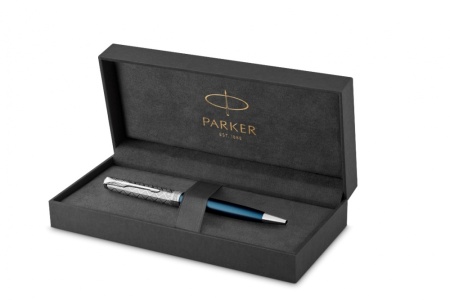Шариковая ручка Parker Sonnet Premium Refresh BLUE CT, стержень: M, цвет чернил: black , в подарочной упаковке