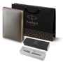 Подарочный набор: Ежедневник серый  и Шариковая ручка Parker Jotter Essential, St. Steel GT