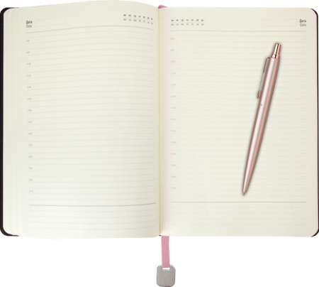 Подарочный набор: Шариковая ручка Jotter XL SE20 Monochrome в подарочной упаковке Pink Gold и Ежедневник недатированный  светло-розовый