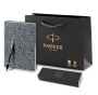 Подарочный набор: Шариковая ручка Parker IM Metal Matte Blue CT и Ежедневник  недатированный синий
