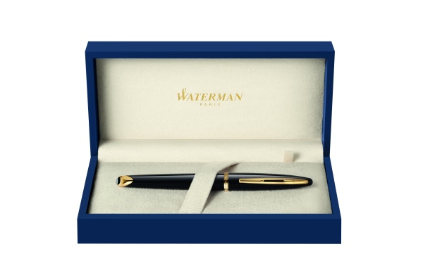 Ручка-роллер Waterman Carene, цвет: Black GT, стержень: Fblk