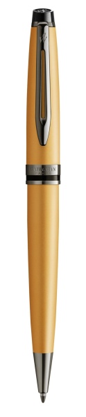 Шариковая ручка Waterman Expert Gold, цвет чернил Mblue,  в подарочной упаковке
