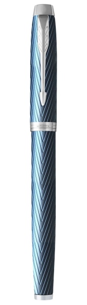 Перьевая ручка Parker IM Premium Blue Grey CT, перо: F, цвет чернил: blue, в подарочной упаковке.