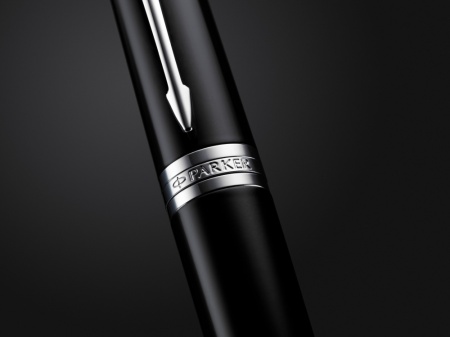 Ручка перьевая Parker "Ingenuity Black CT" перо: F, цвет чернил: blue/black, в подарочной упаковке.