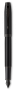 Перьевая ручка Parker IM Achromatic, Black BT, перо: F, цвет чернил: blue, в подарочной упаковке.