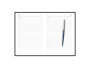 Подарочный набор: Шариковая ручка Parker Jotter Essential, Waterloo Blue CT и Ежедневник недатированный серебристый