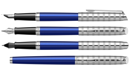 Перьевая ручка Waterman Hemisphere French riviera Deluxe BLU LOUNGE в подарочной коробке