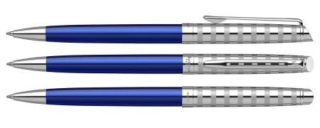 Шариковая ручка Waterman Hemisphere French riviera Deluxe BLU LOUNGE в подарочной коробке