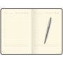 Подарочный набор:  Шариковая ручка Parker Jotter Essential, St. Steel СT и Ежедневник недатированный серебряный срез, белый.