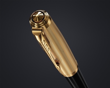 Перьевая ручка Parker 51 DELUXE BLACK GT, перо: F, цвет чернил: black, в подарочной упаковке.