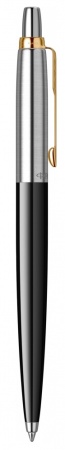 Шариковая ручка Parker Jotter K160, цвет: Black/GT, стержень: M, цвет чернил: blue, в подарочной упаковке.