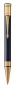 Шариковая ручка Parker  Duofold Prestige Blue Chevron GT, стержень: M, цвет чернил: black, в подарочной упаковке.