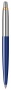 Шариковая ручка Parker Jotter K160, цвет: Blue/GT, стержень: M, цвет чернил: blue, в подарочной упаковке.