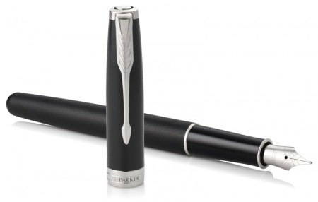 Перьевая ручка Parker Sonnet , Matte Black CT, перо: F, цвет чернил: black, в подарочной упаковке